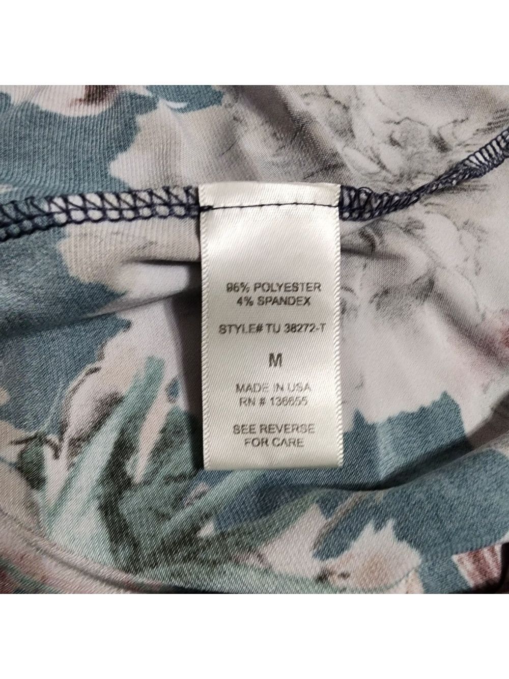Beacon Sleeveless Floral Blouse Size Medium - Picture 5 of 6